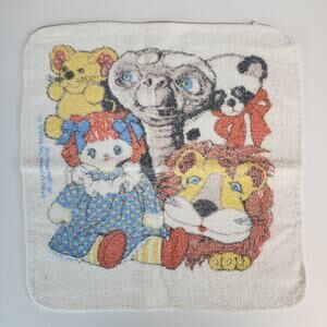Vintage 1982 ET Extra-Terrestrial Wash Cloth Bath Nostalgia Alien Movie 12x11